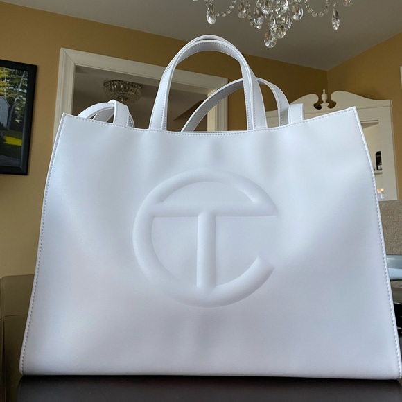 Telfar Handbags - Medium White Telfar Bag